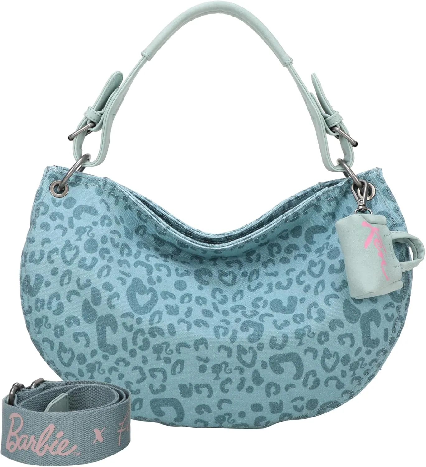Fritzi aus Preussen Women's Bitzi11 Silhouette Barbie Canvas Leo Soft Mint Hobo, Leo Soft Mint