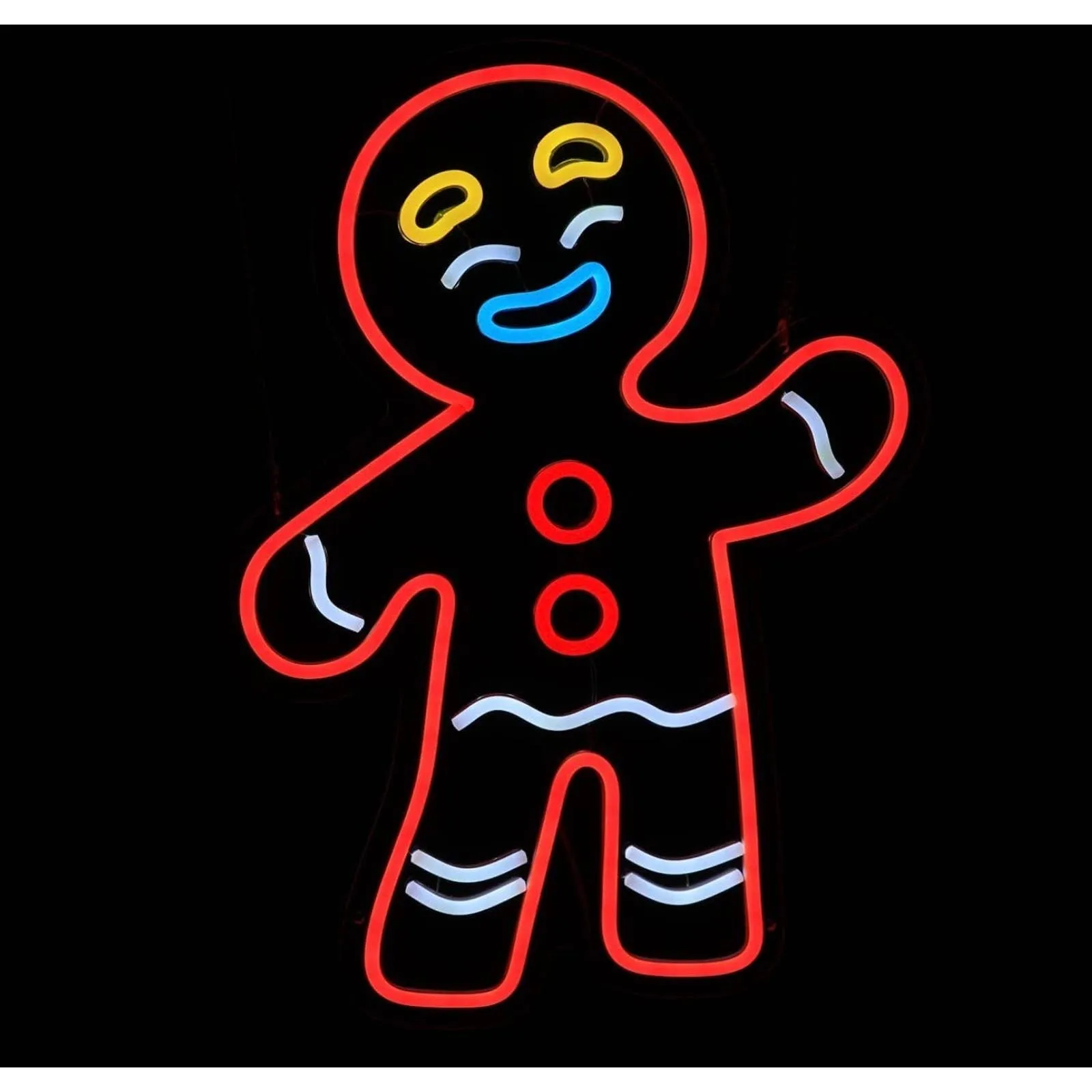 Fun Festive Bright Quality “Ginger Bread Man” LED Night Light Christmas Decorati