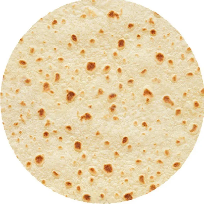 Funny Round Corn Tortilla Blanket Soft Throw Blanket