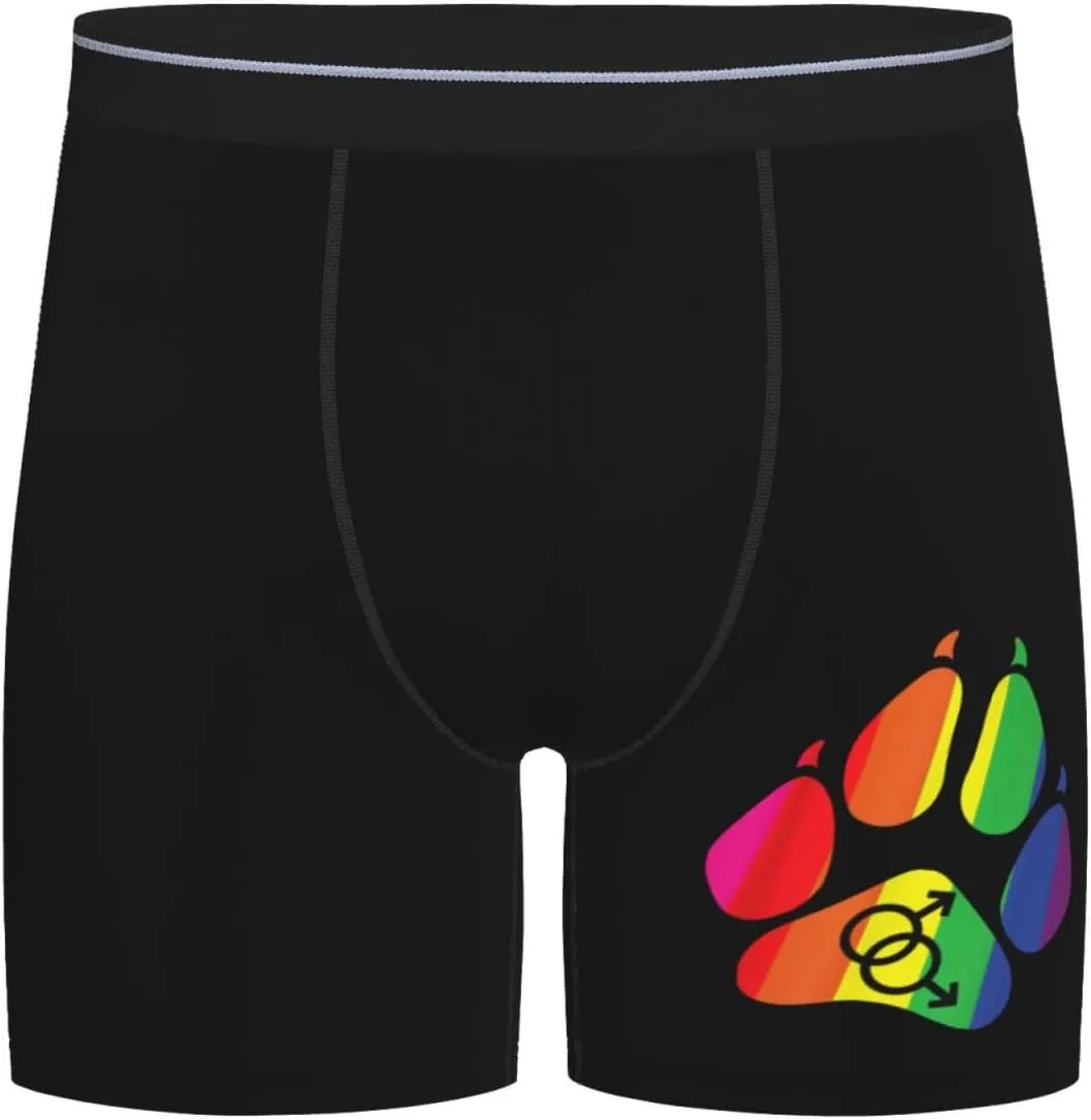 Furry Pride Men's long leg breathable boxer briefs