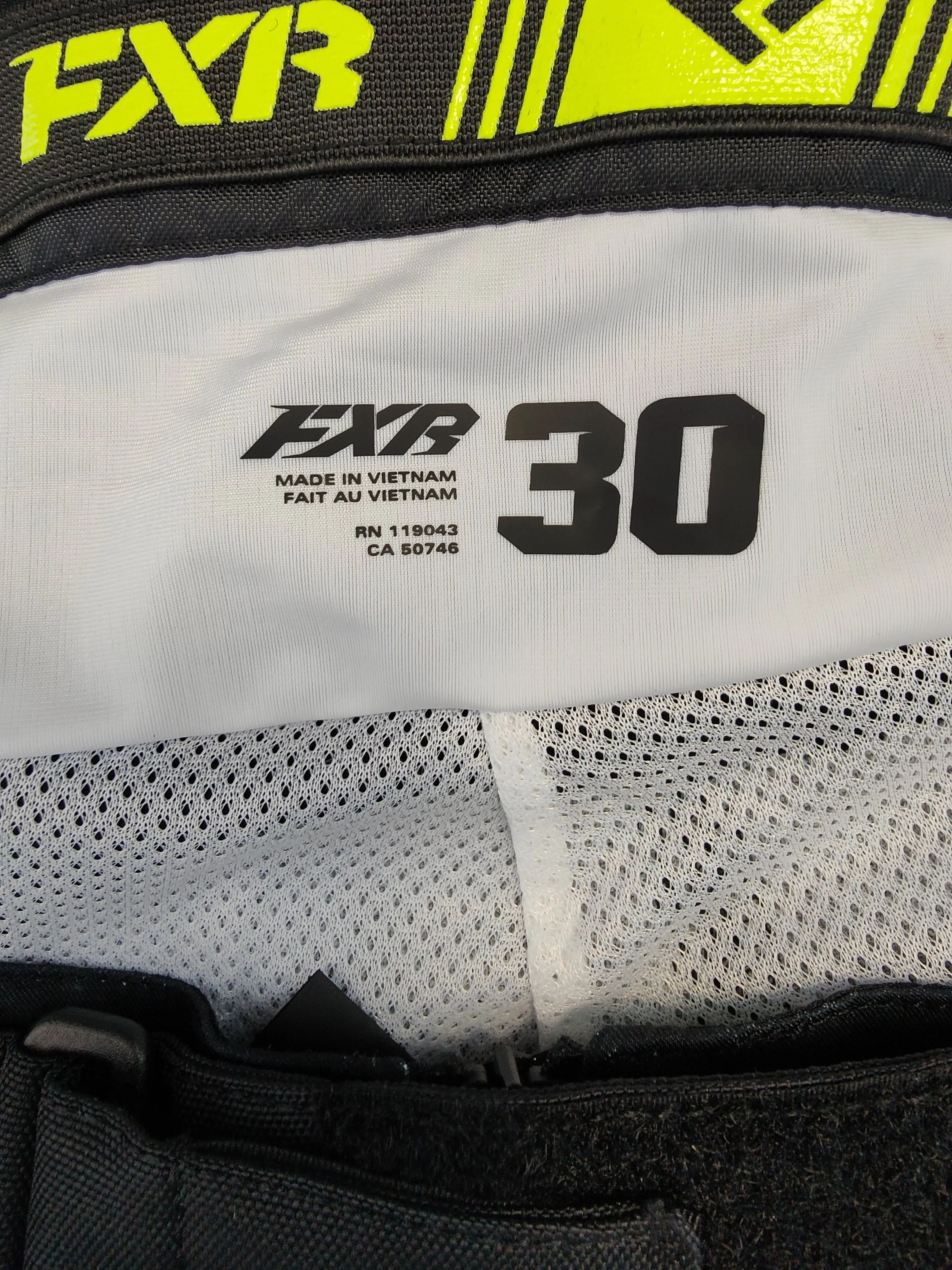 FXR Helium MX Trousers Ignition Black/HiVis 30