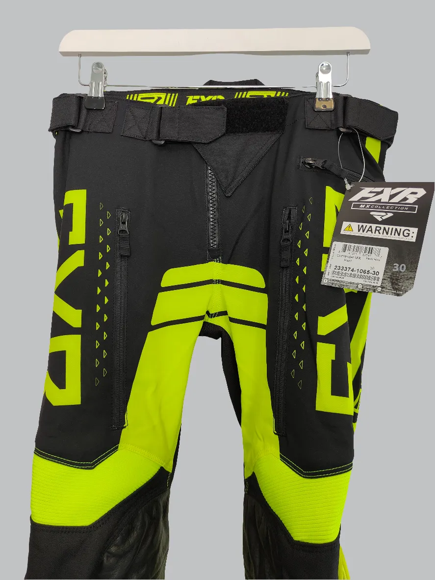 FXR Helium MX Trousers Ignition Black/HiVis 30