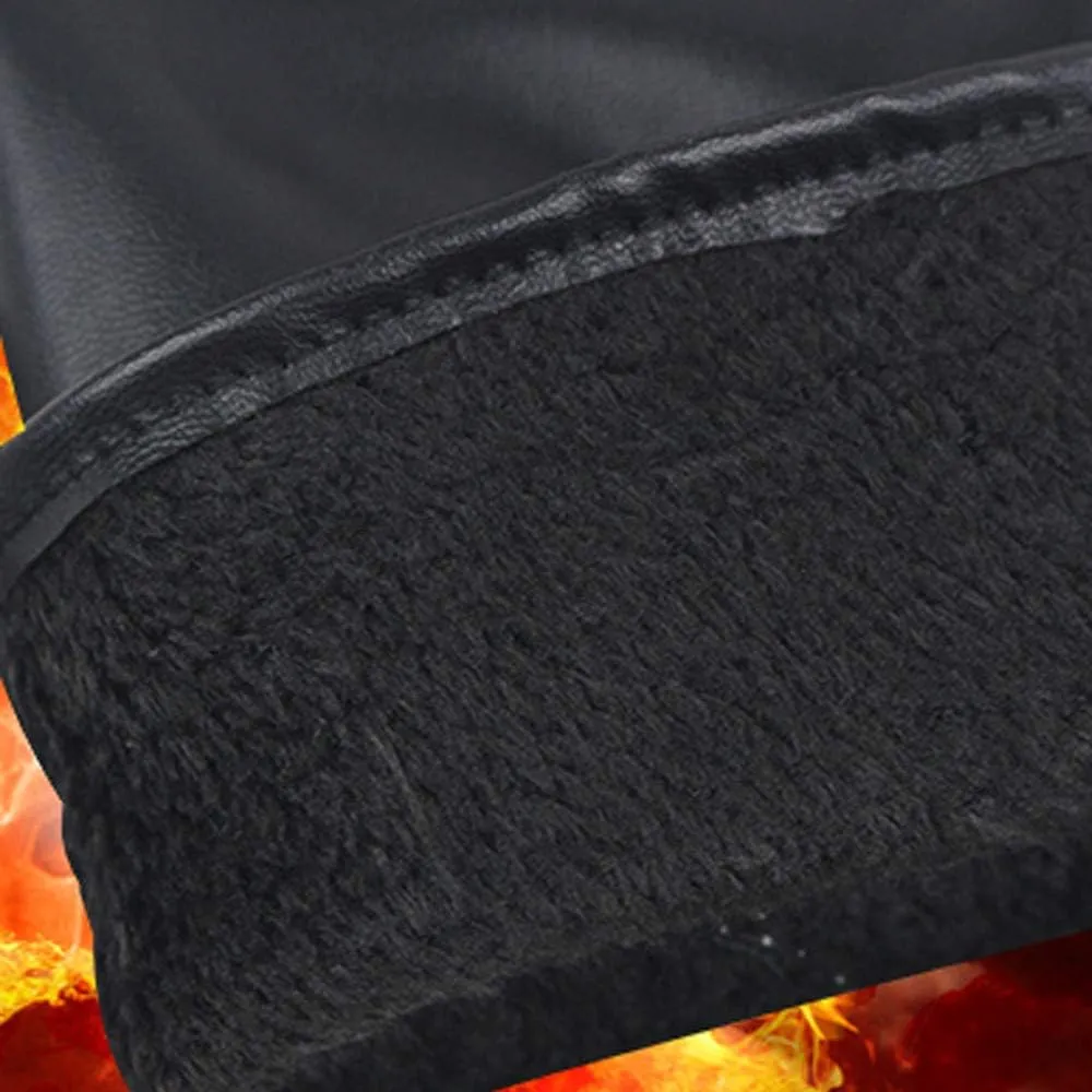 Genuine Luxurious Leather Gloves for Men, Winter Warm Touchscreen Mittens Texting Driving Motorcycle Gloves Mittens