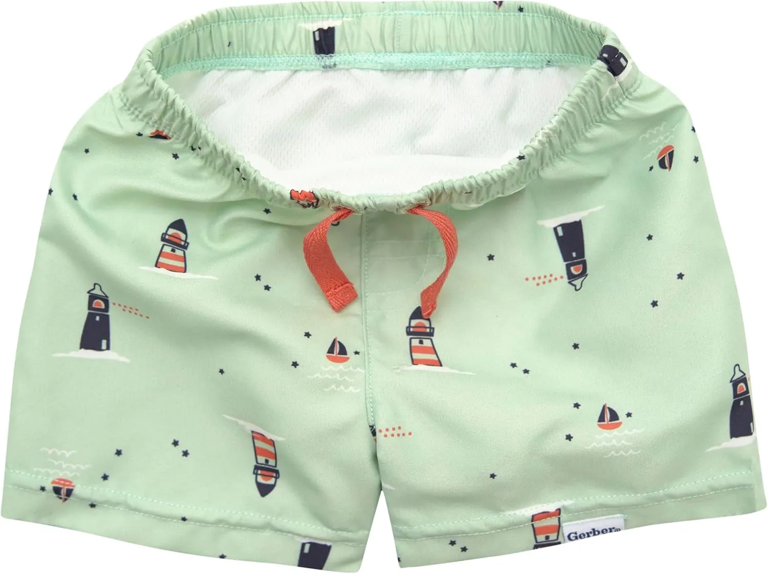 Gerber Baby Boys' Toddler Long Sleeved Rashguard Swim Bathing Suit Set