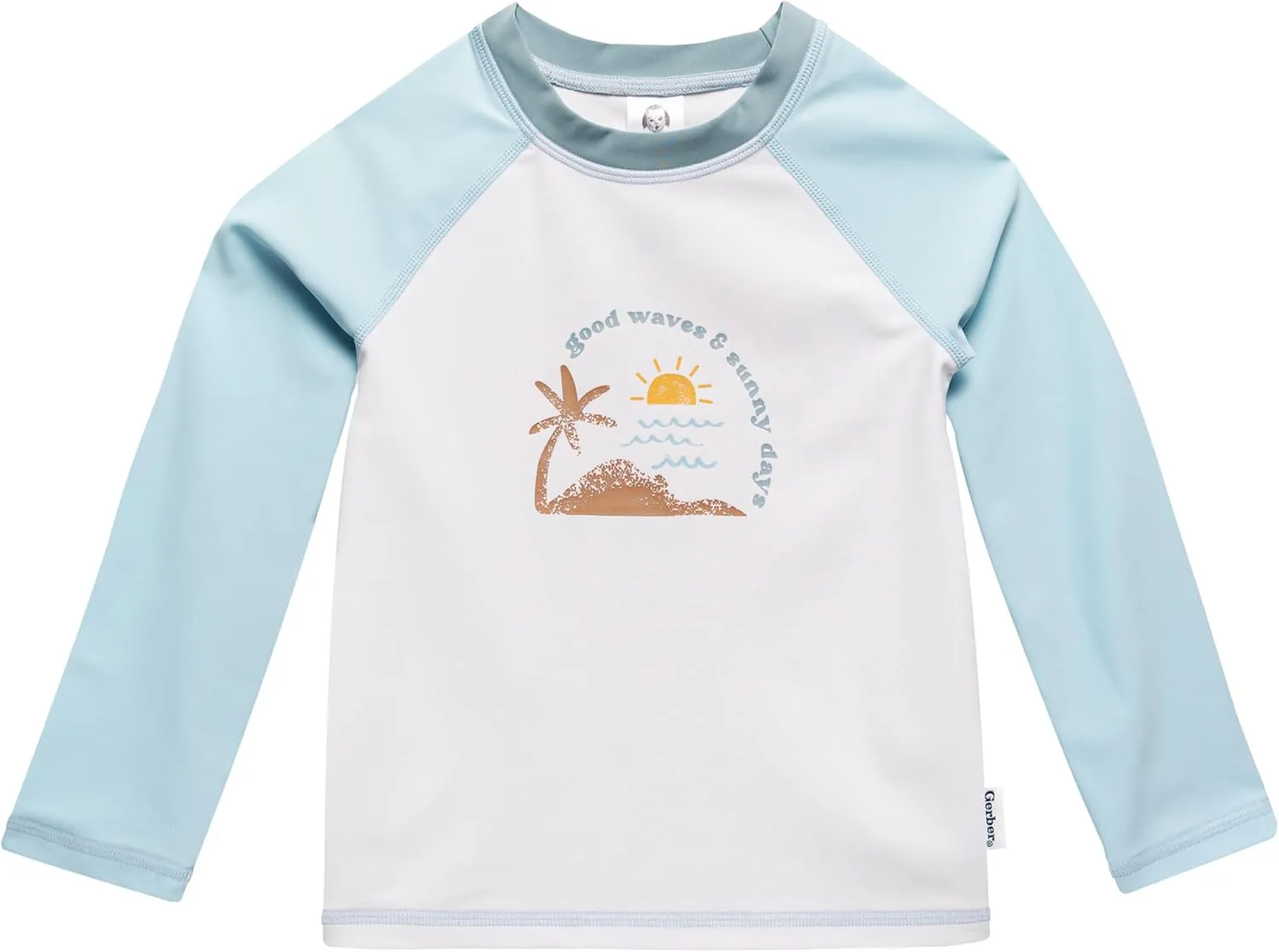 Gerber Baby Boys' Toddler Long Sleeved Rashguard Swim Bathing Suit Set
