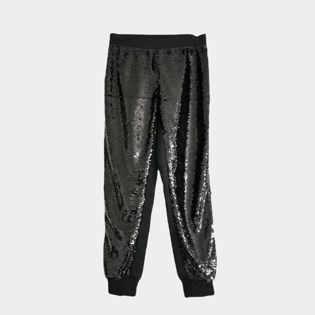 Giambattista Valli women’s black silk trousers with sequins embellishment