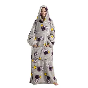 Giant Hooded Long Sweatshirt with Pocket
