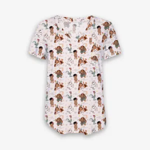 Gifts Galore Maui & Friends - Women's Printed Bamboo Short Sleeve Top