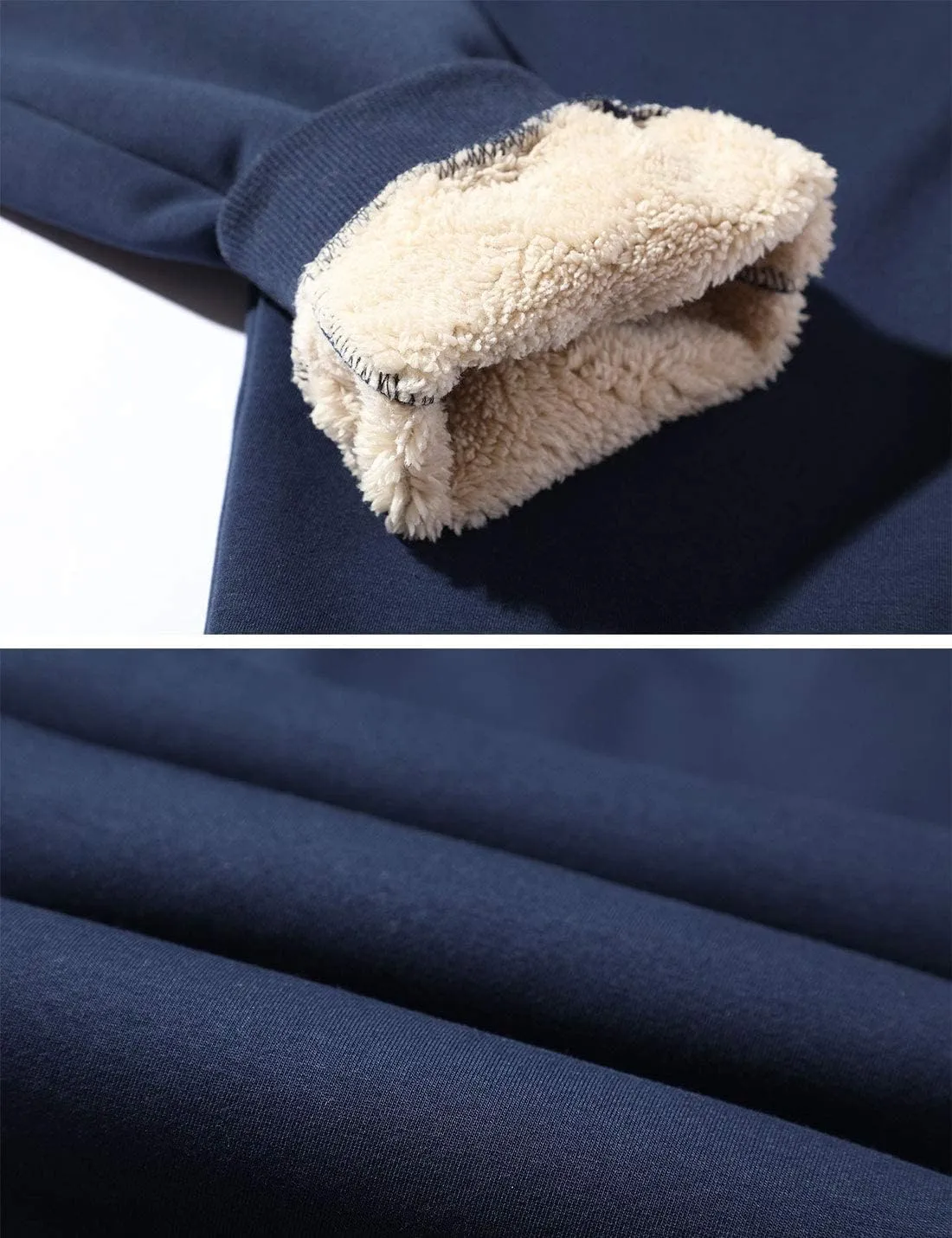 Gihuo Men's Winter Warm Fleece Pants Sherpa Fleece Lined Jogger Pants Sweatpants