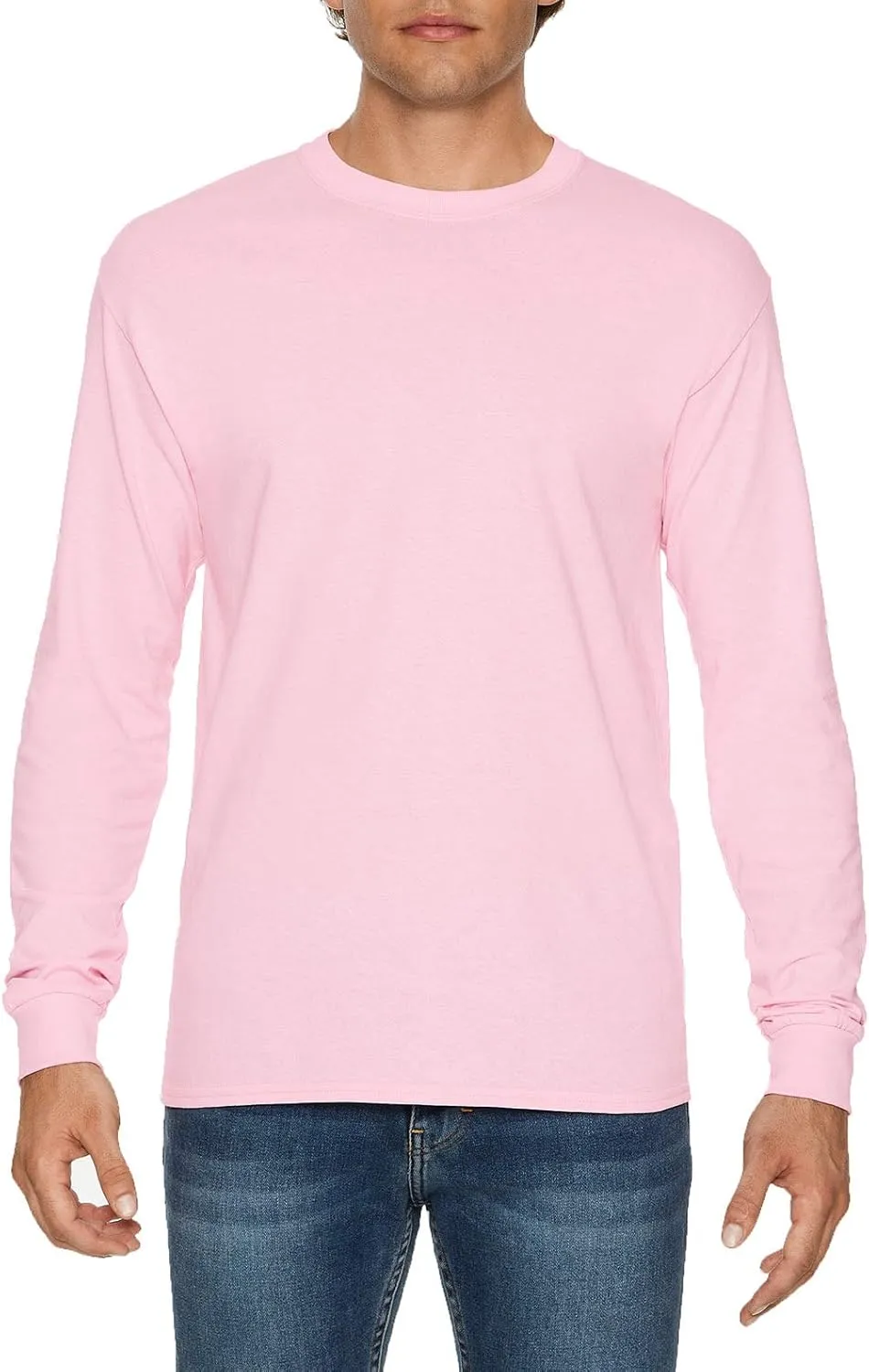 Gildan Heavy Cotton 100% Cotton Long Sleeve T-Shirt.