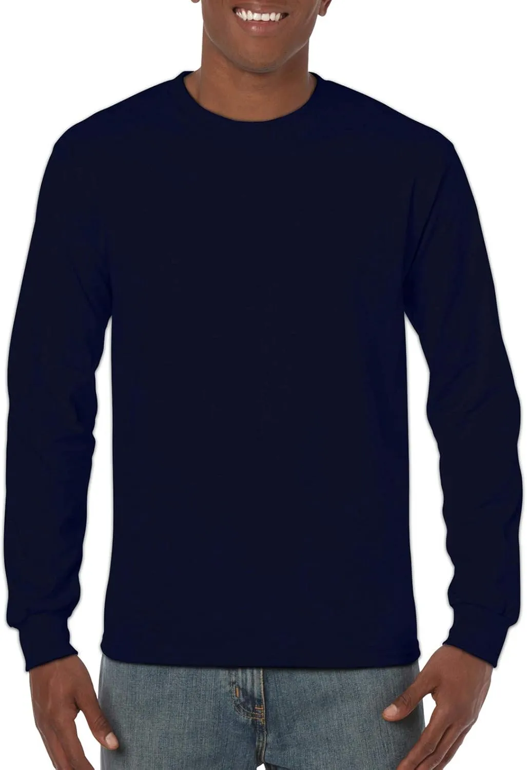 Gildan Heavy Cotton 100% Cotton Long Sleeve T-Shirt.