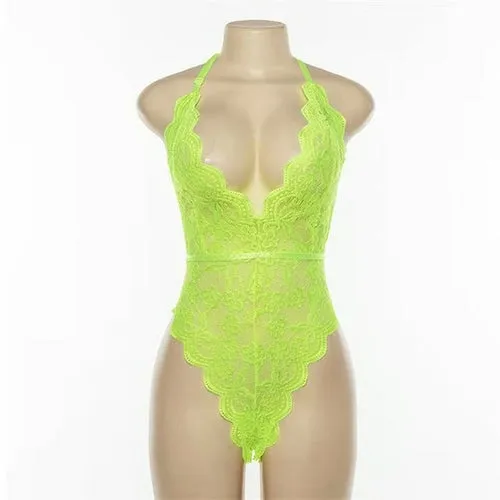 Girl Bodysuit Sexy Sleepwear Sexy Lace Hot Erotic Costumes Porno