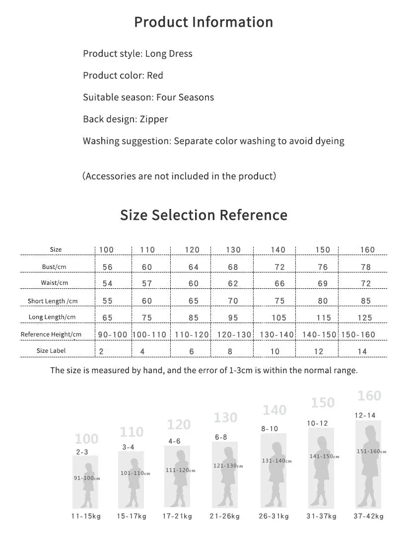 Girls' Cheongsam Ancient Costume National Style Thickened Long Sleeve Tang Dress