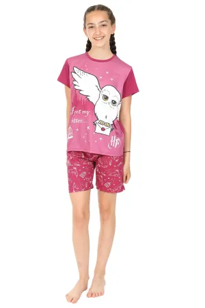 Girls Harry Potter Hedwig I got my Letter Hogwarts Short Pyjamas