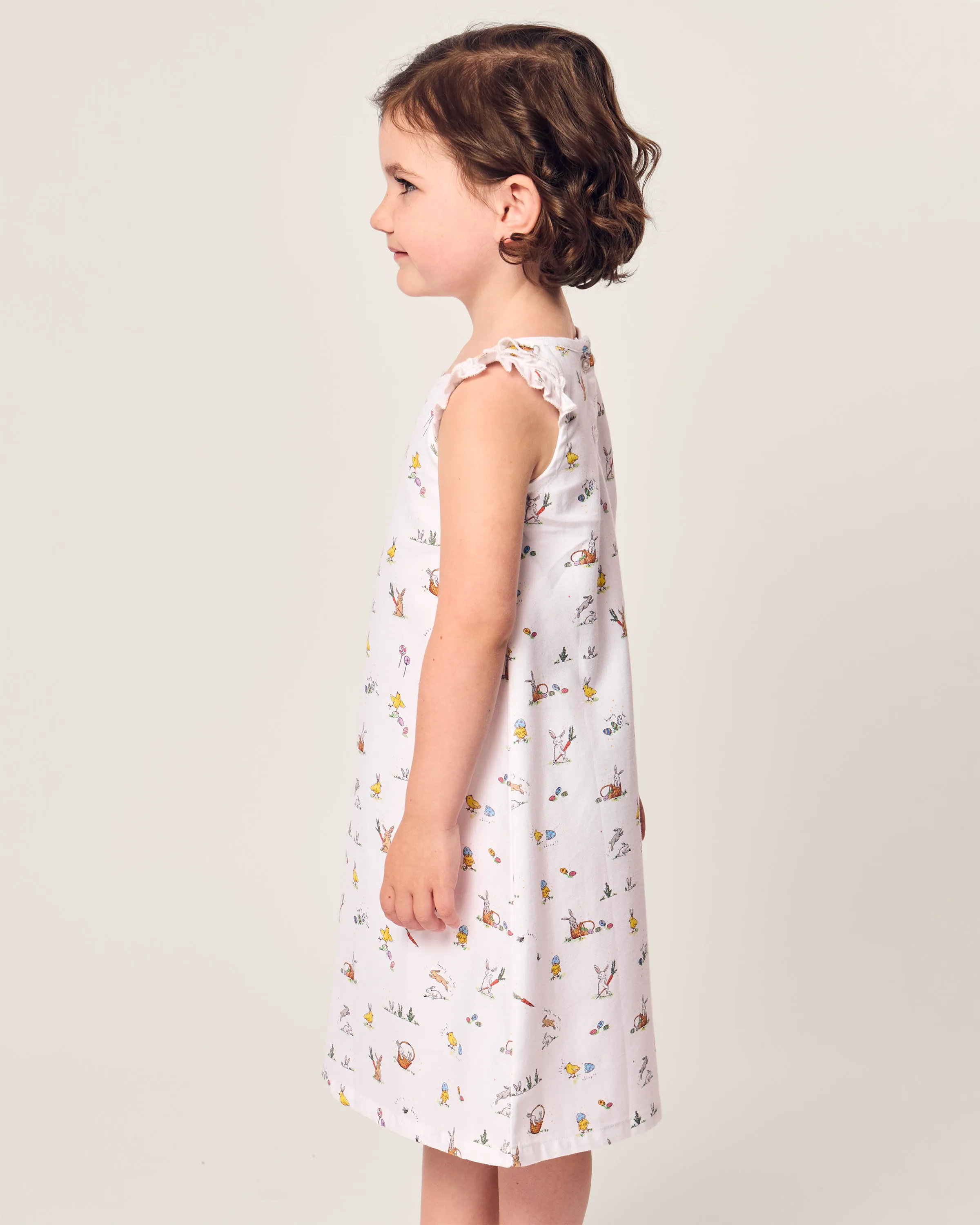 Girl's Twill Amelie Nightgown in Easter Frolic