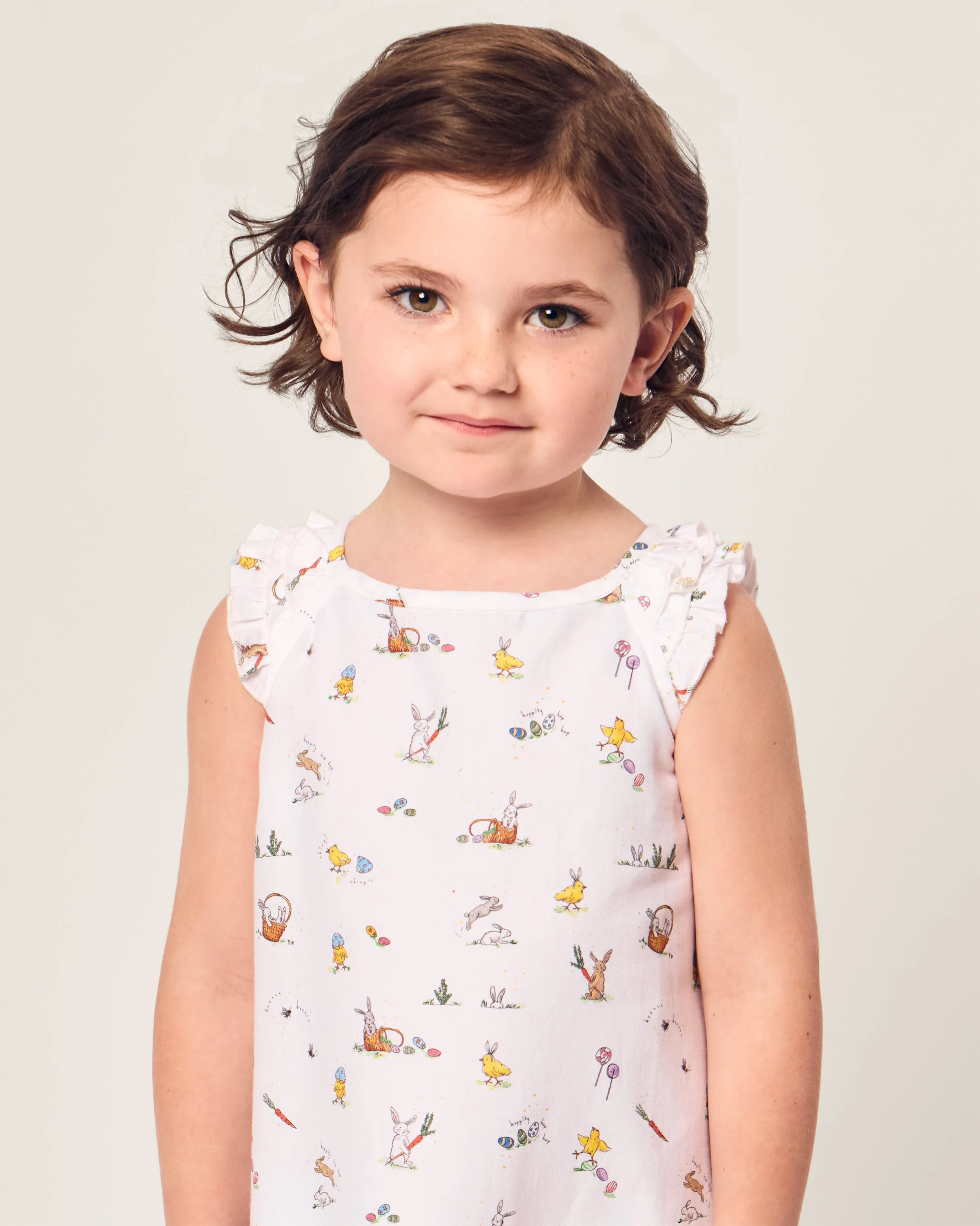 Girl's Twill Amelie Nightgown in Easter Frolic