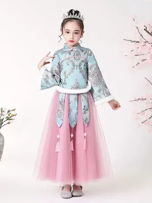Girls' Winter Clothes Thickened Tang National Style Performance Costume