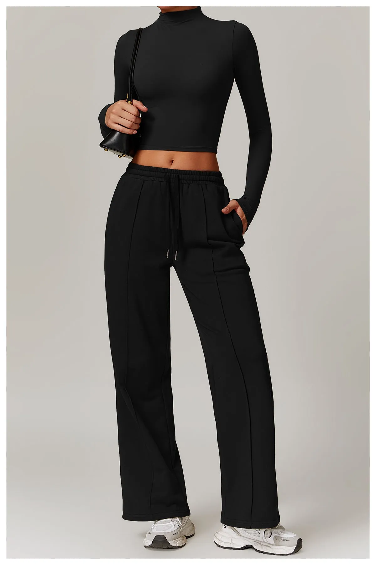 Glamour Athleisure Yoga Long-sleeved Set