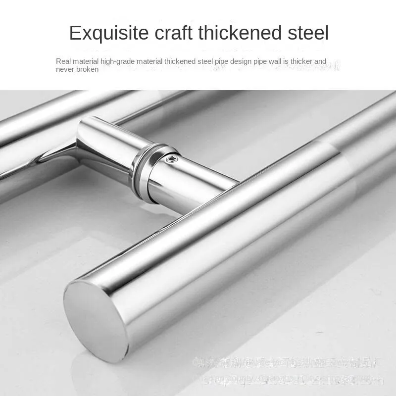 Glass Door Handle Long Handle Hotel Door Wooden Door Stainless Steel Handle Large Handle round Door Handle