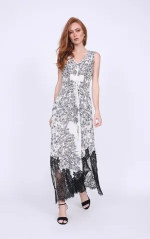 Gold Hawk French Toile Draw Dress