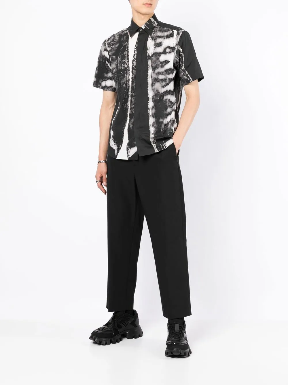 Graphic-Print Short-Sleeved Shirt