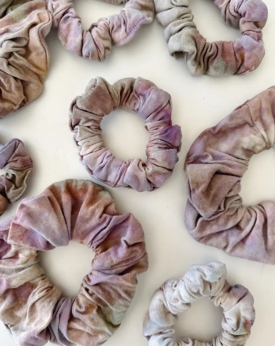 Hand Dyed Zero Waste Scrunchie (4 colors)