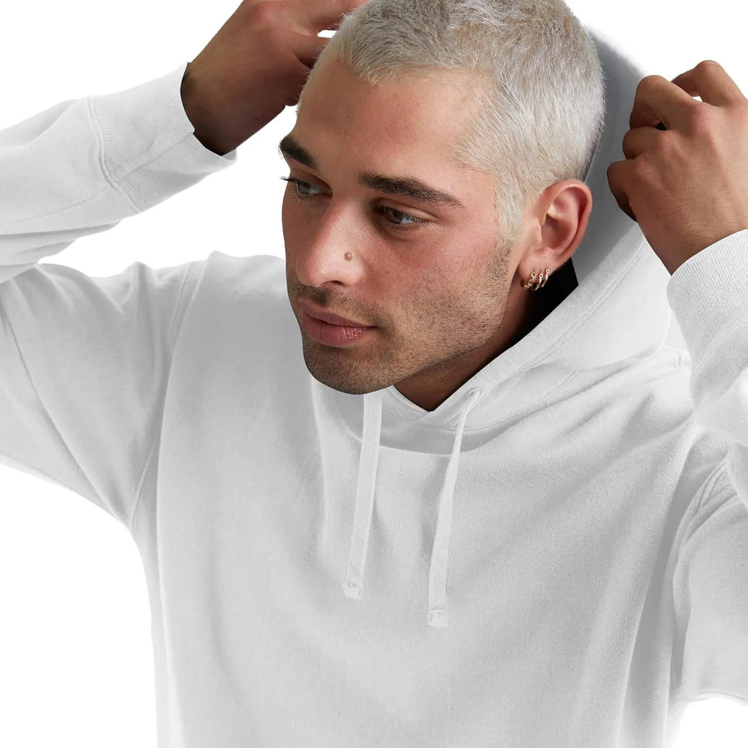 Hanes Men's Originals Fleece Hoodie, Garment Dyed Hooded Sweatshirt, Unisex Fleece Pullover
