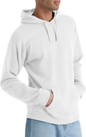 Hanes Men's Originals Fleece Hoodie, Garment Dyed Hooded Sweatshirt, Unisex Fleece Pullover