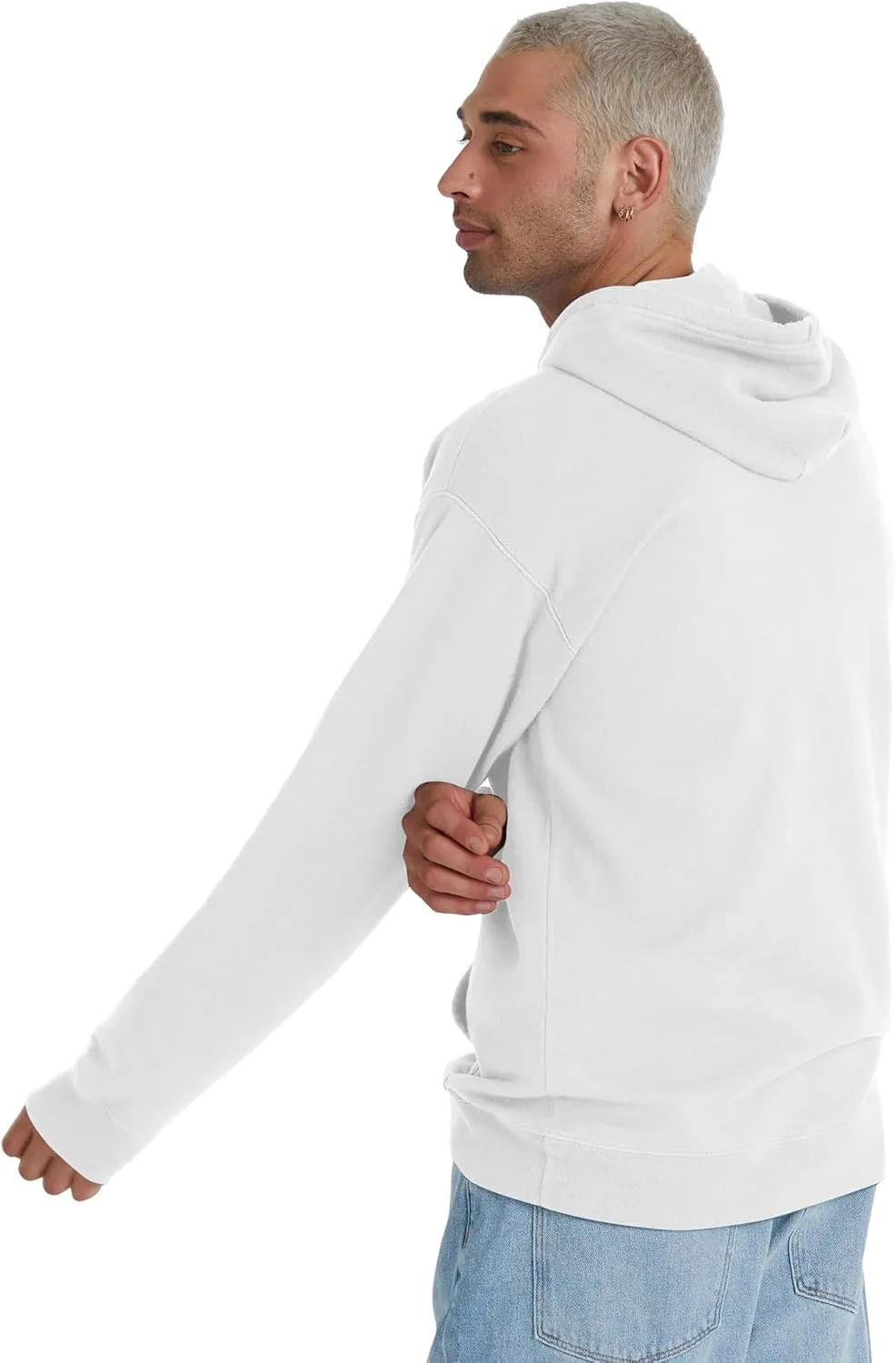 Hanes Men's Originals Fleece Hoodie, Garment Dyed Hooded Sweatshirt, Unisex Fleece Pullover
