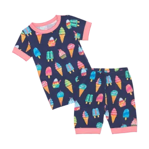 Hatley PJ Tee & Shorts Set - Ice Cream