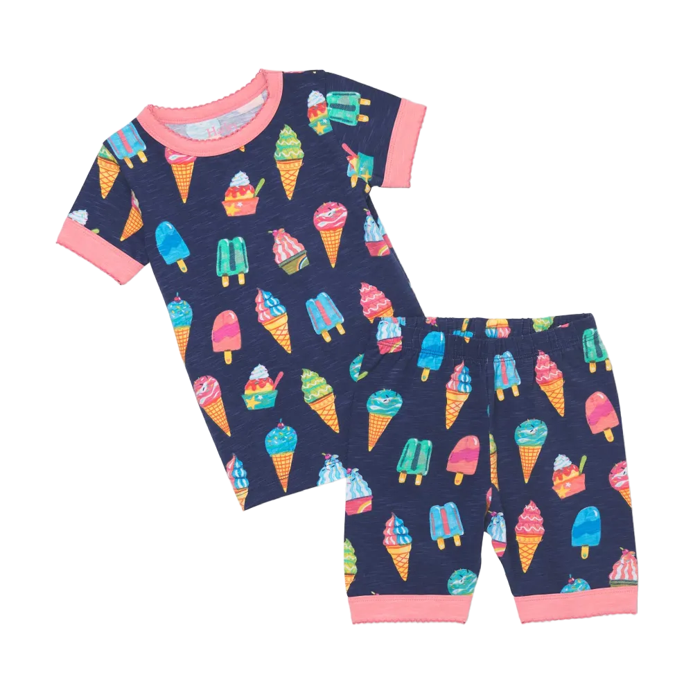 Hatley PJ Tee & Shorts Set - Ice Cream