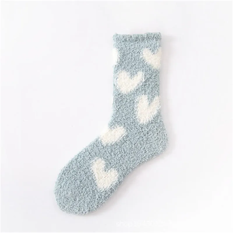 Heart Pattern Warm Socks