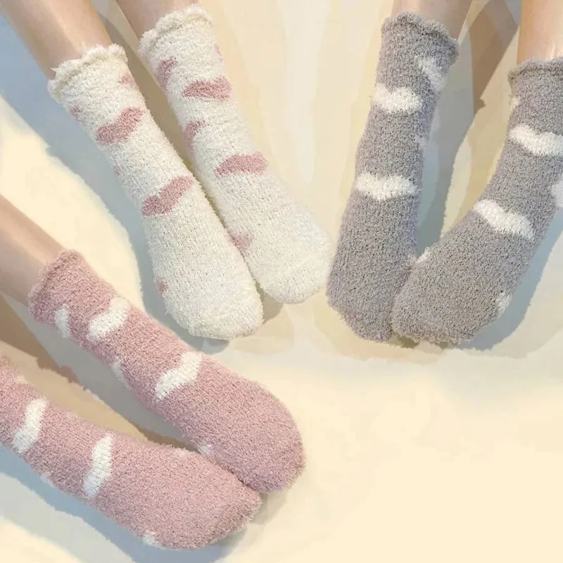 Heart Pattern Warm Socks