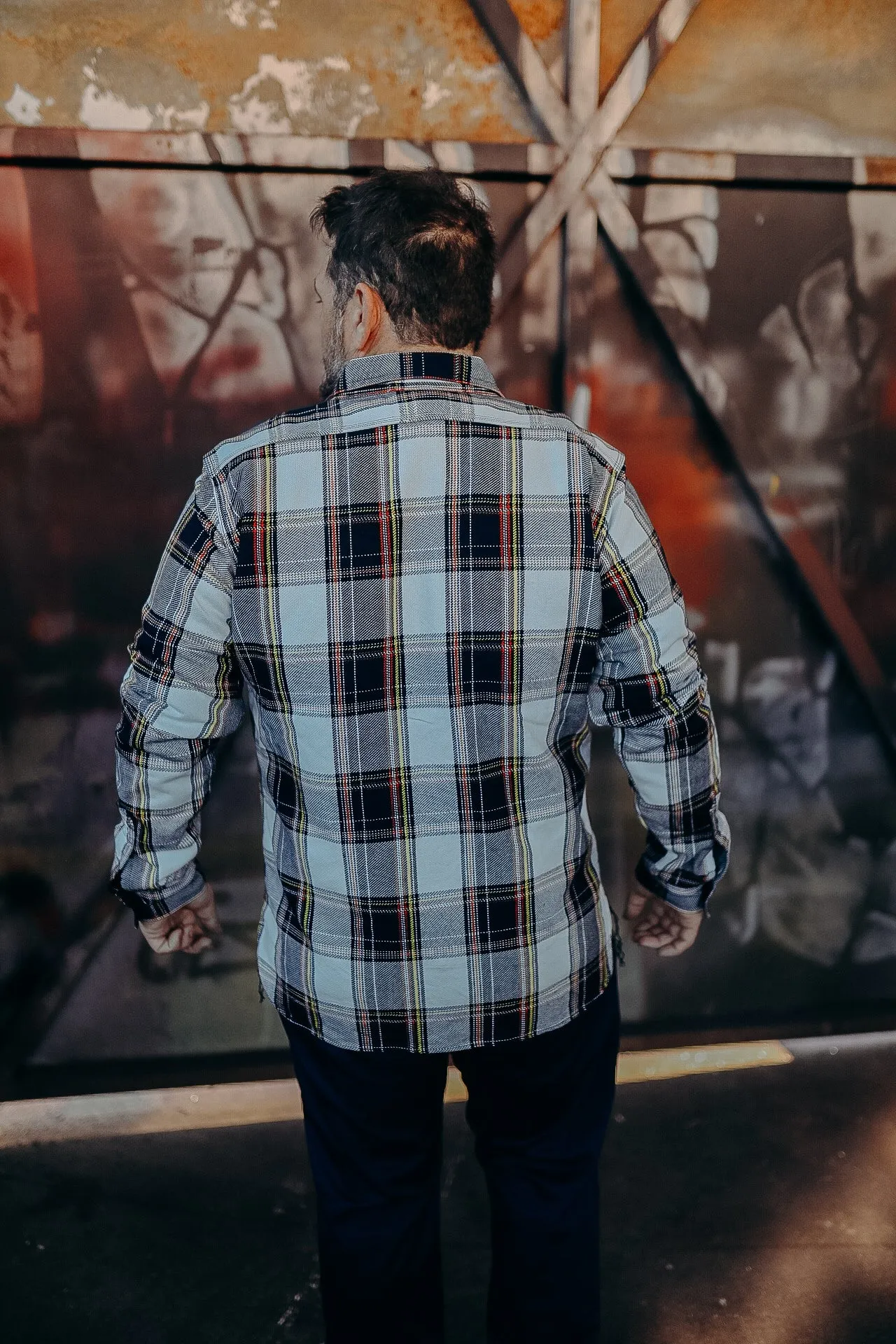 Heavy Flannel Work Shirt - Rope Indigo (SIN24-02)