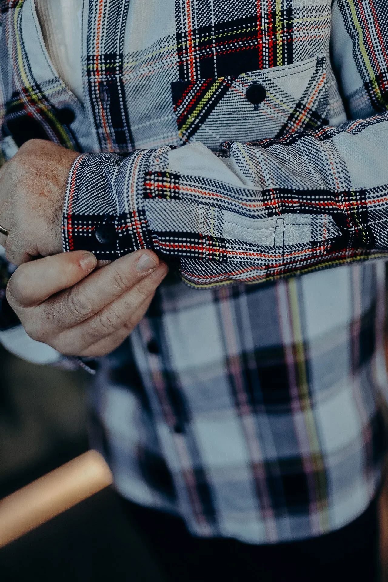 Heavy Flannel Work Shirt - Rope Indigo (SIN24-02)