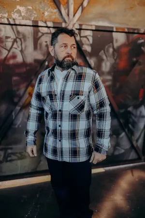 Heavy Flannel Work Shirt - Rope Indigo (SIN24-02)