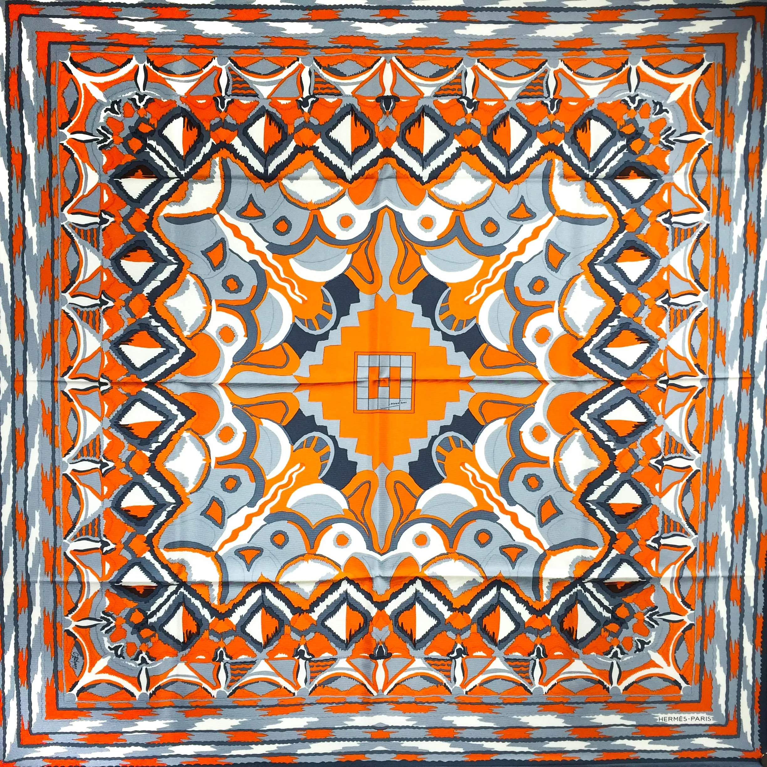Hermes Silk Scarf Ginza 2001 UNWORN NIB Special Edition RARE