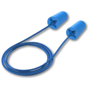 HexArmor accuFit® detectable disposable earplugs, corded (box of 100)