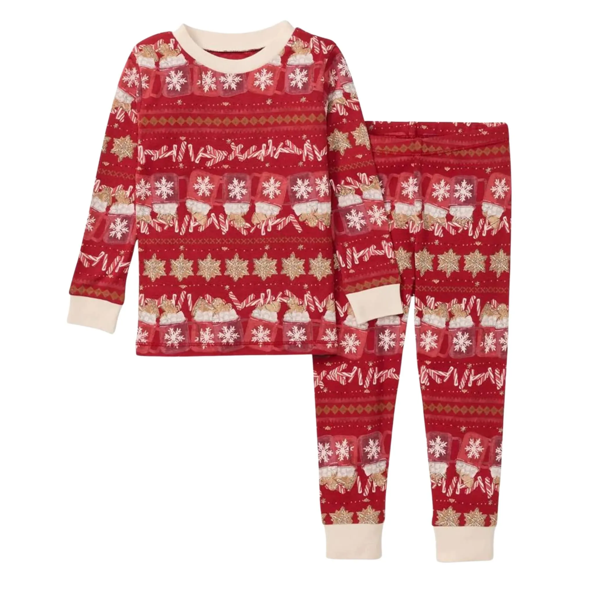 Holiday Red Hot Chocolate Organic Baby & Toddler & Kid Pajamas