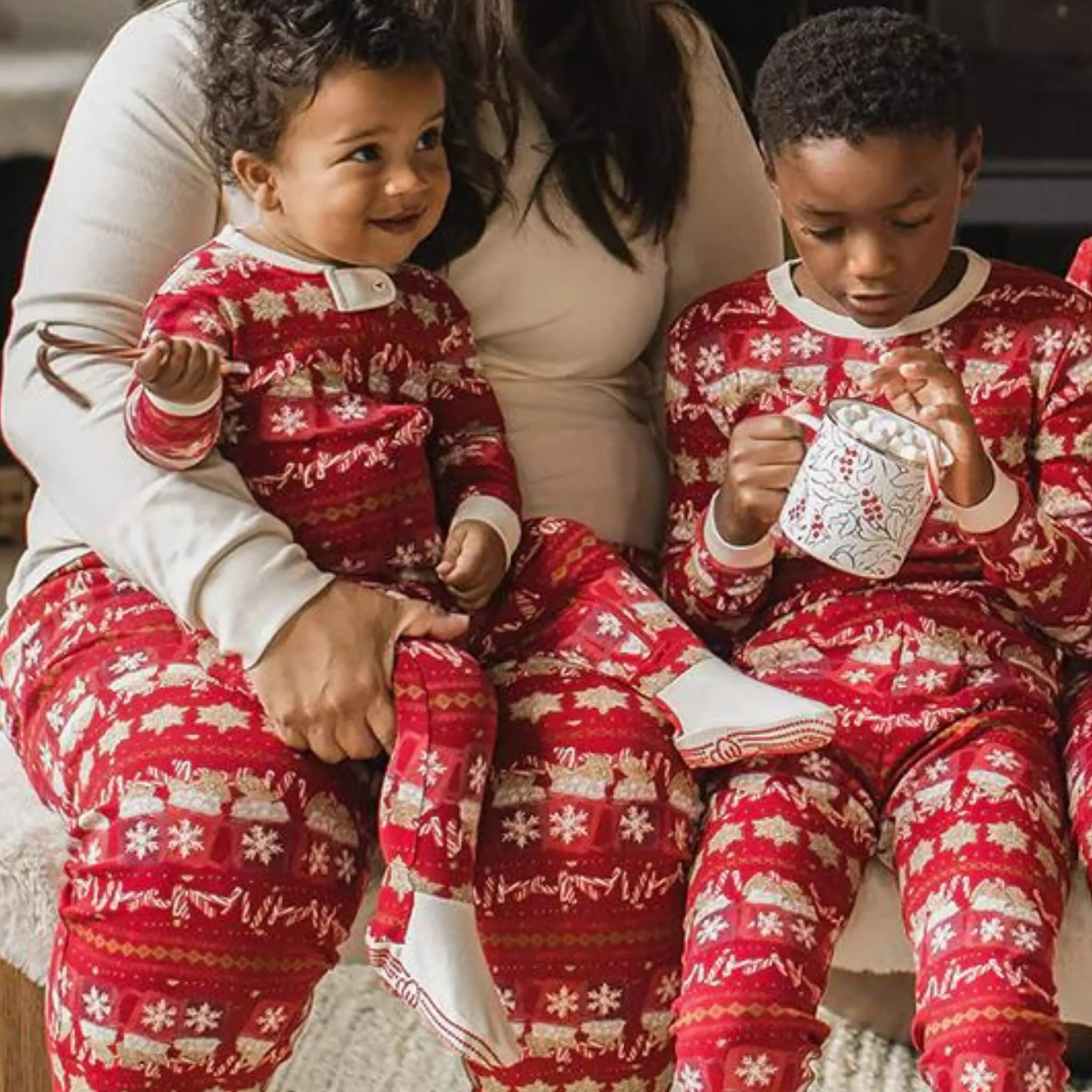 Holiday Red Hot Chocolate Organic Baby & Toddler & Kid Pajamas