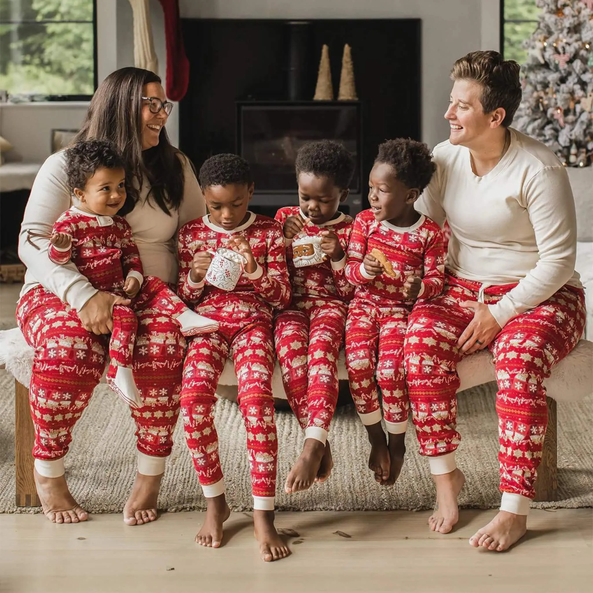 Holiday Red Hot Chocolate Organic Baby & Toddler & Kid Pajamas