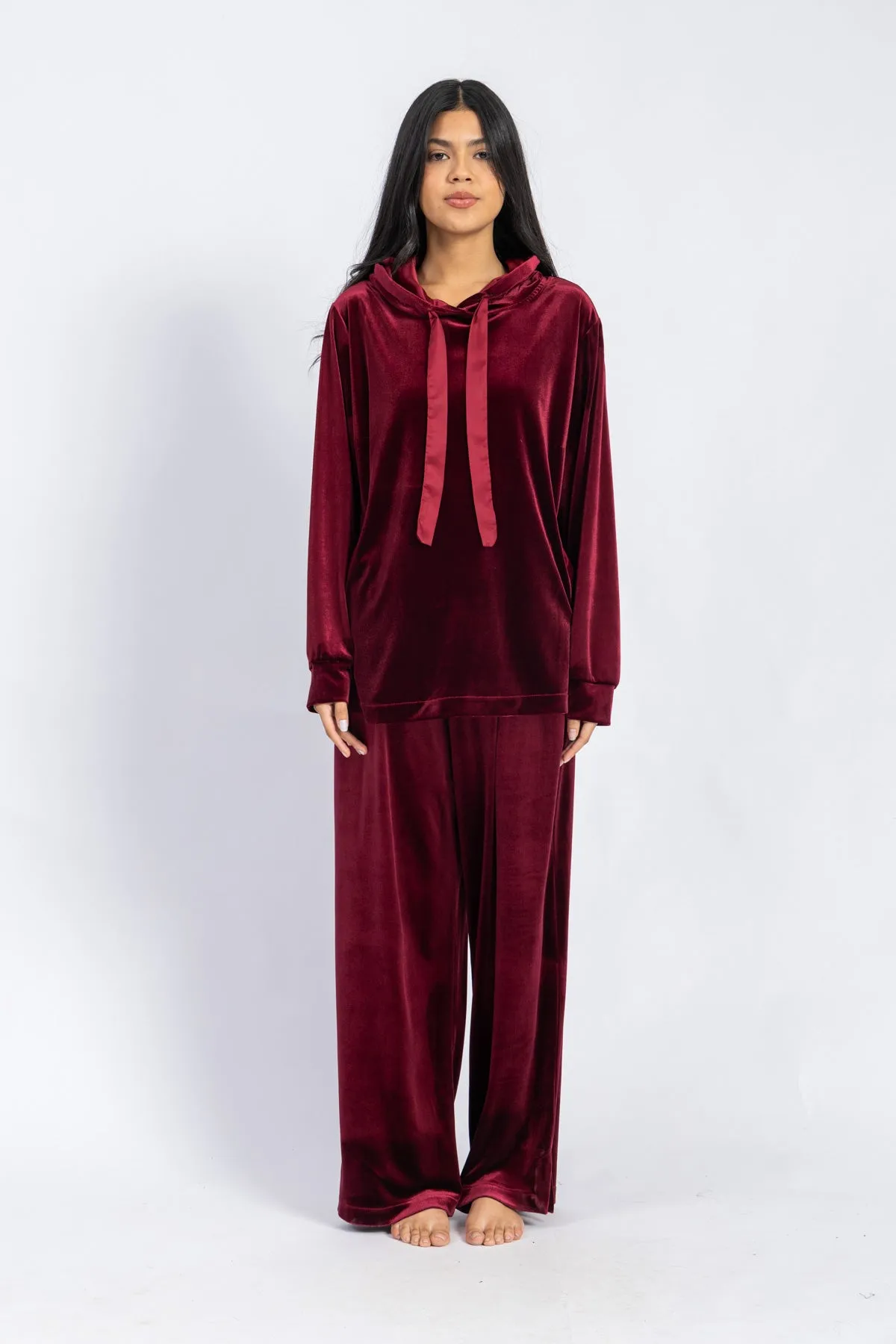 homewear collection - velvet blouse