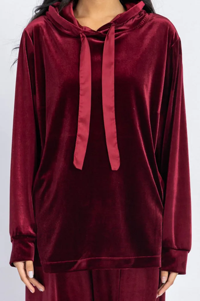 homewear collection - velvet blouse