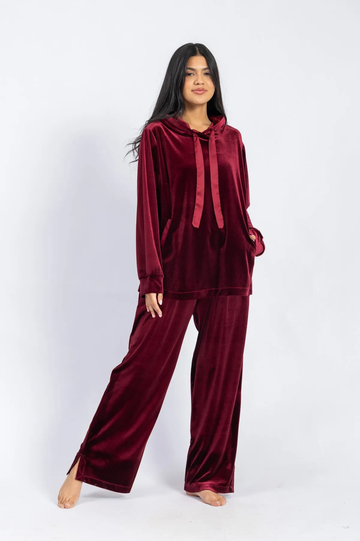 homewear collection - velvet blouse