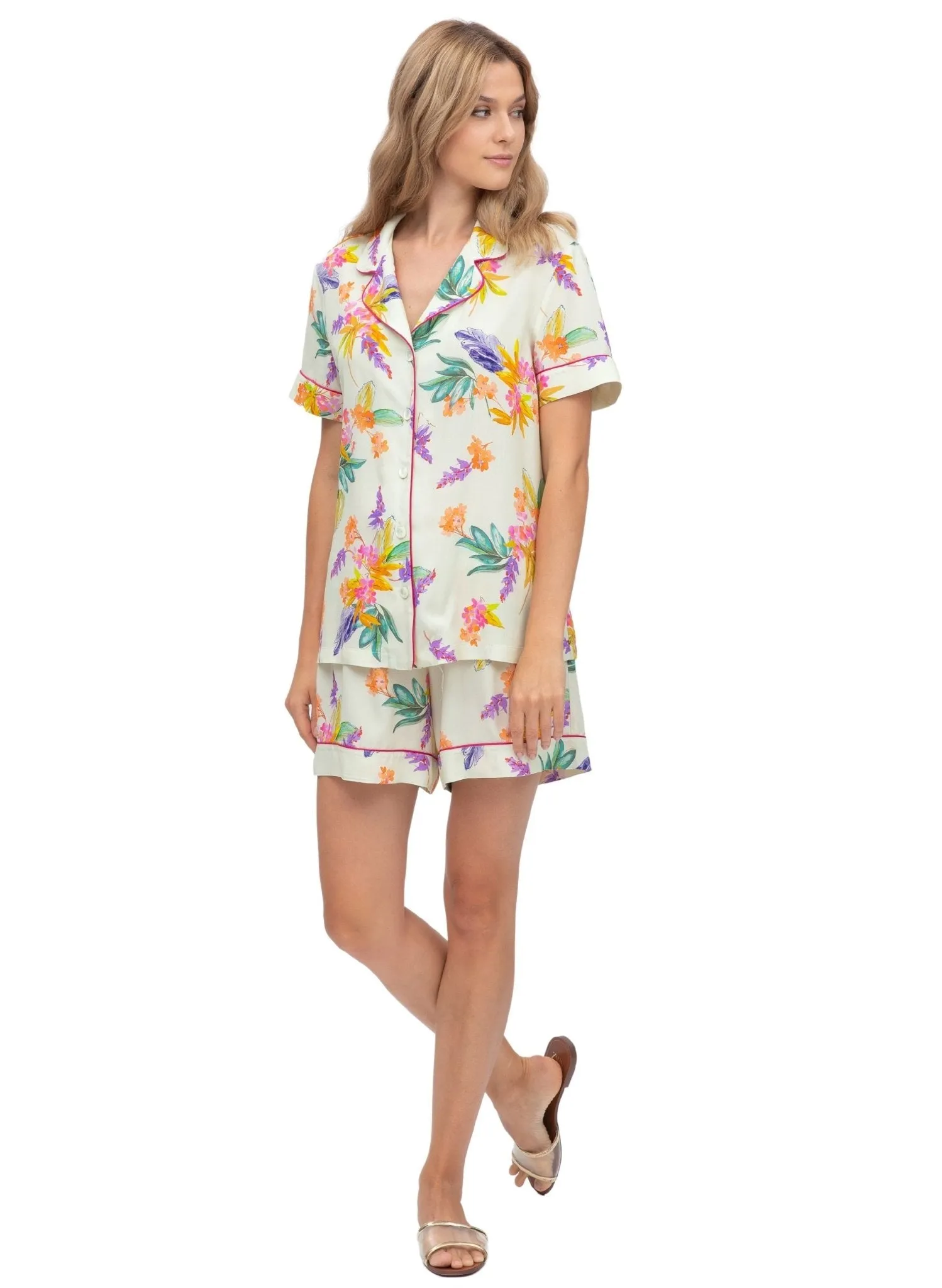 Honey Short Maternity Pyjama - Spring Bouquet