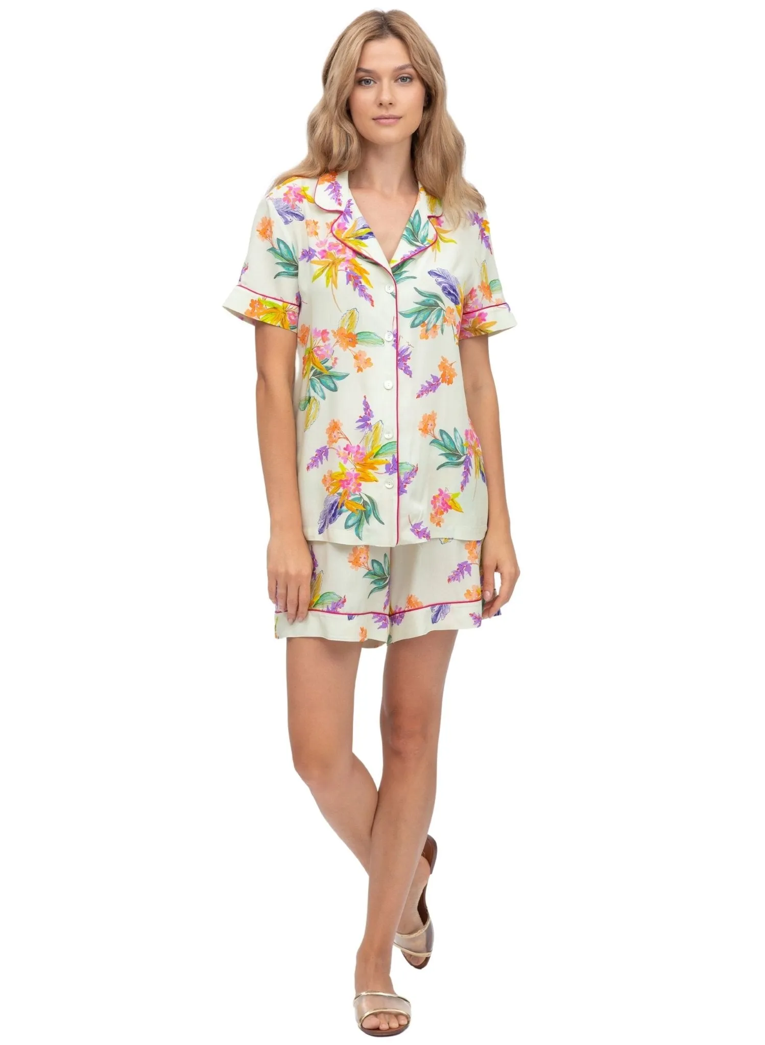 Honey Short Maternity Pyjama - Spring Bouquet