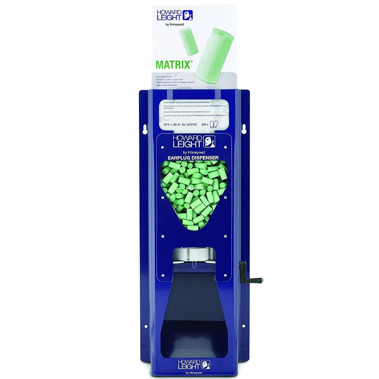 Howard Leight LS-500 Leight Source 500 Earplug Dispenser, Blue