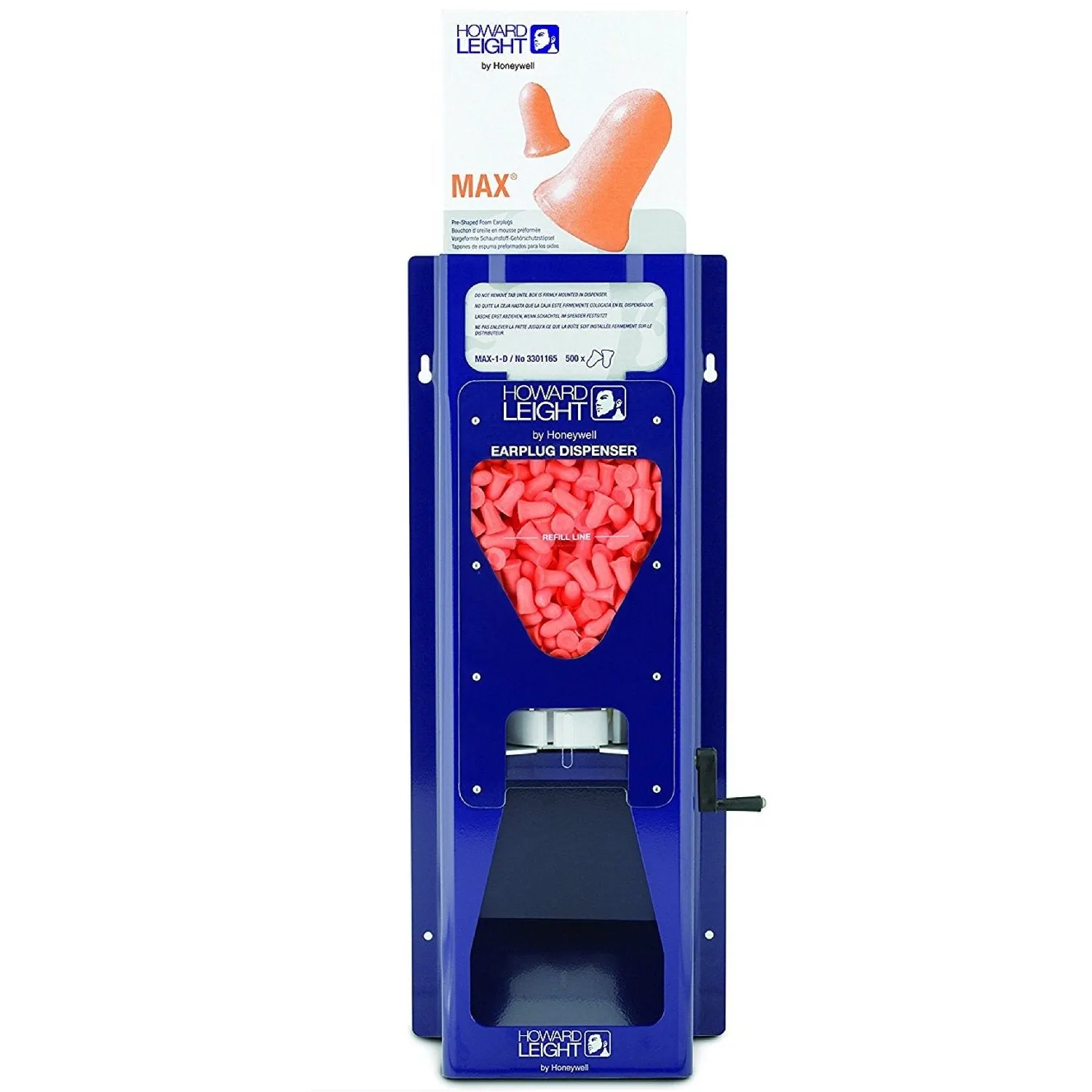 Howard Leight LS-500 Leight Source 500 Earplug Dispenser, Blue