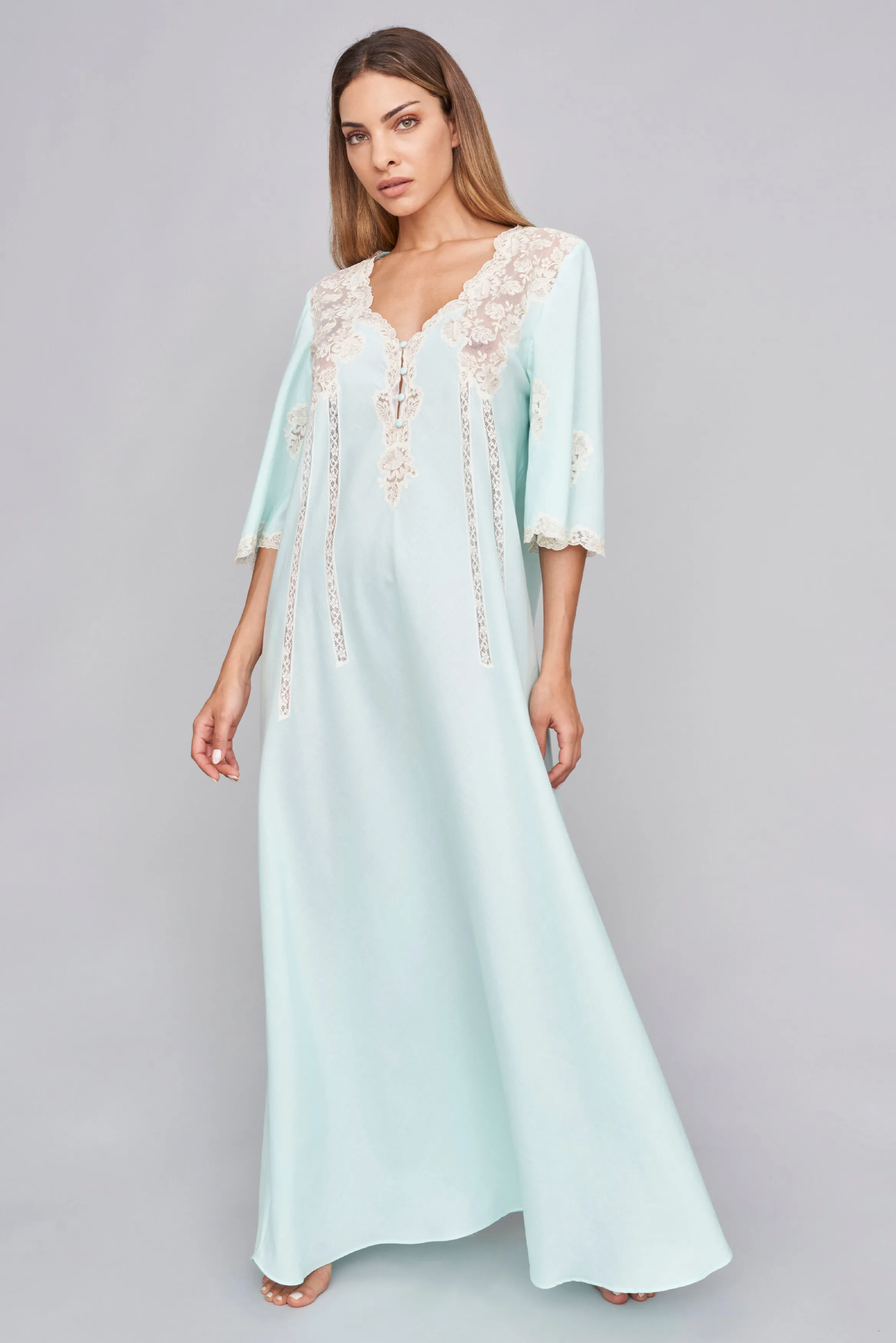 Hydrangea - Mussola Cotton Nightgown