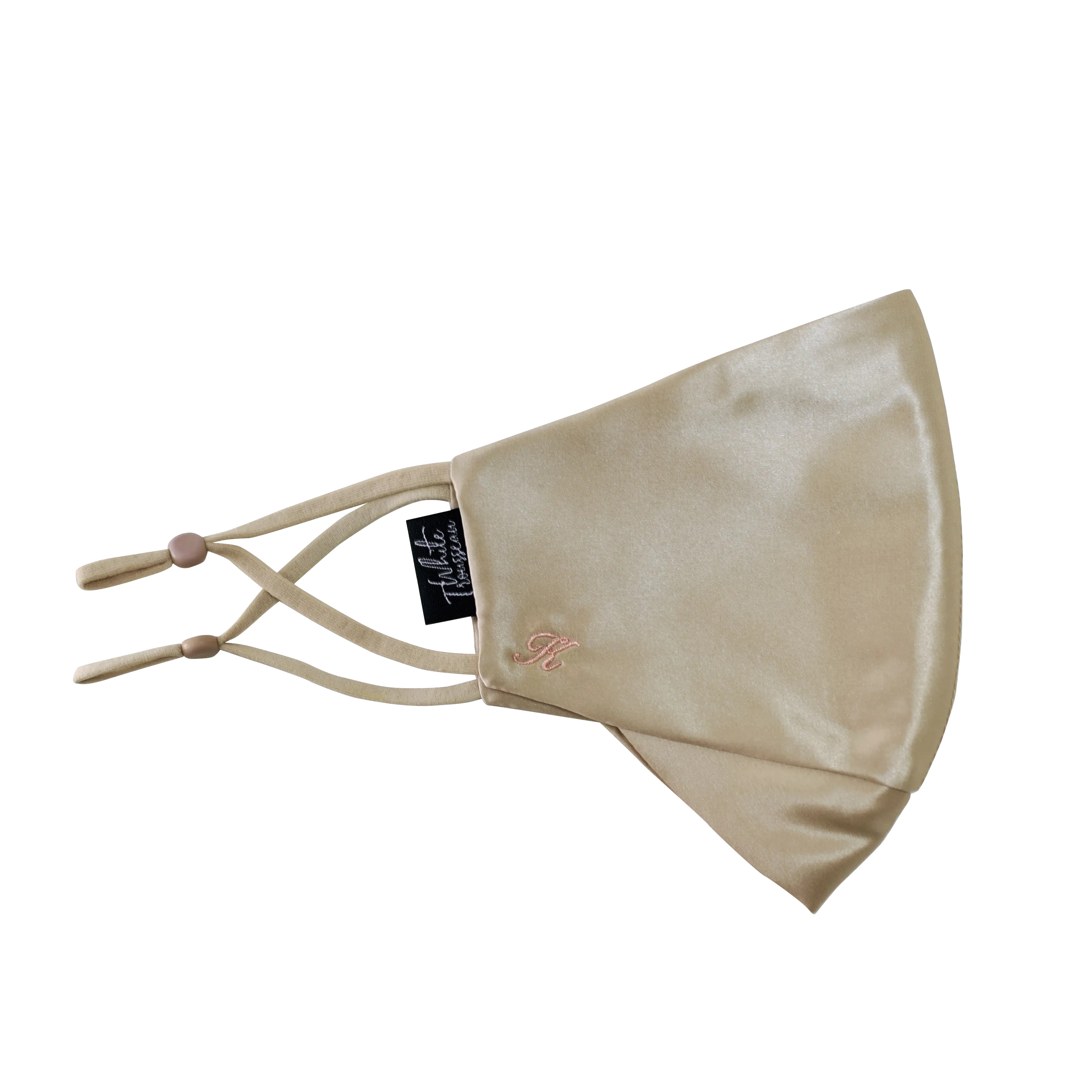 Ice-Cream 100% Organic Mulberry Silk Face Mask with Filter  | Champagne